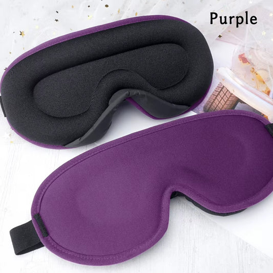 3D Memory Foam Silk Sleep Mask Soft Eye Patches Comfort Three Dimensiona Design Face Sleeping Mask Eyeshade Breathable Women Men