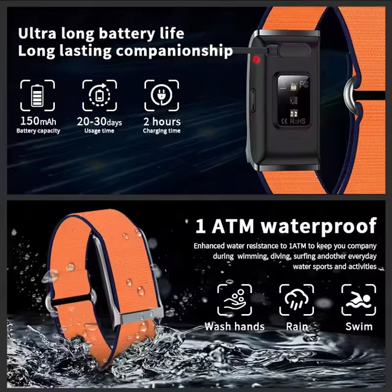 No Screen Smart Bracelet Heart Rate Blood Pressure Sleep Monitor Pedometer Sports Fitness Tracker Men Smartwatch Women Wristband