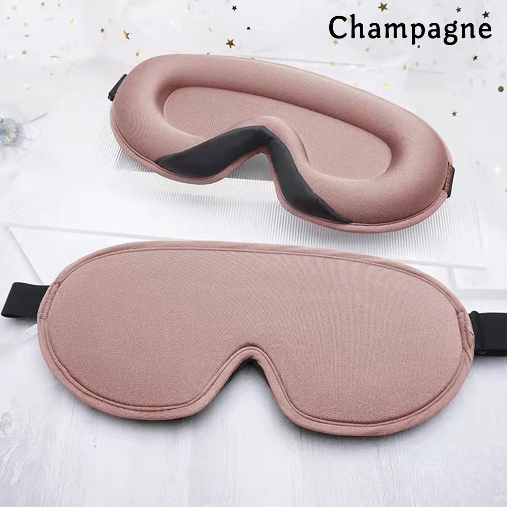 3D Memory Foam Silk Sleep Mask Soft Eye Patches Comfort Three Dimensiona Design Face Sleeping Mask Eyeshade Breathable Women Men