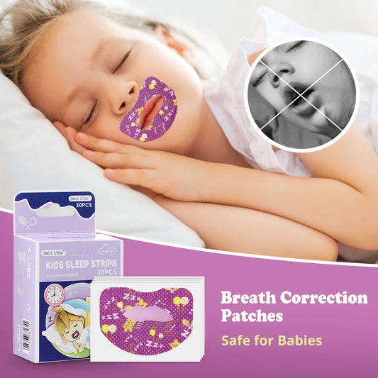 30PCS Mouth Correction Stickers Anti-Snoring Breathing Orthosis Mouth Sticker Children Anti-Snoring Stickers Improve Night Sleep
