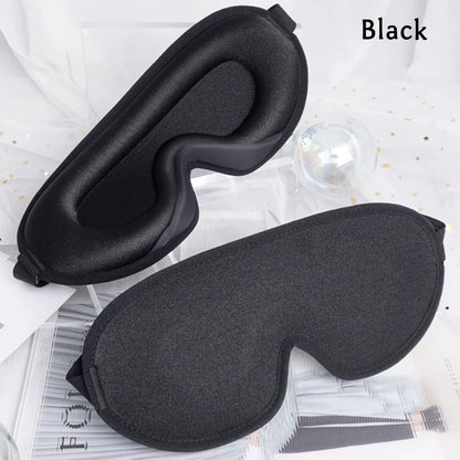 3D Memory Foam Silk Sleep Mask Soft Eye Patches Comfort Three Dimensiona Design Face Sleeping Mask Eyeshade Breathable Women Men