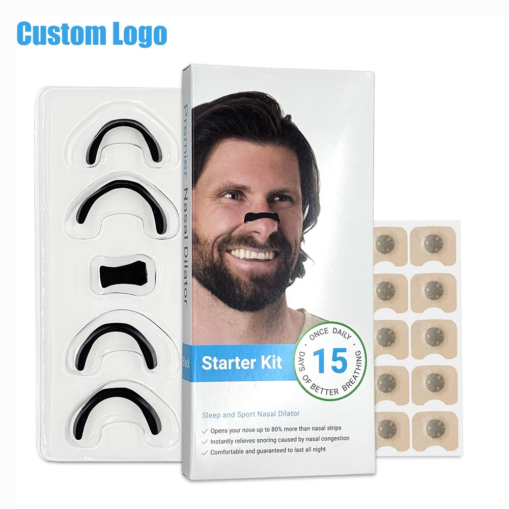 Magnetic Nose Strips,Anti-Snoring Nose Clip,Nasal Breathing Dilators Starter Kits,Increase Air Intake Improve Sleeping