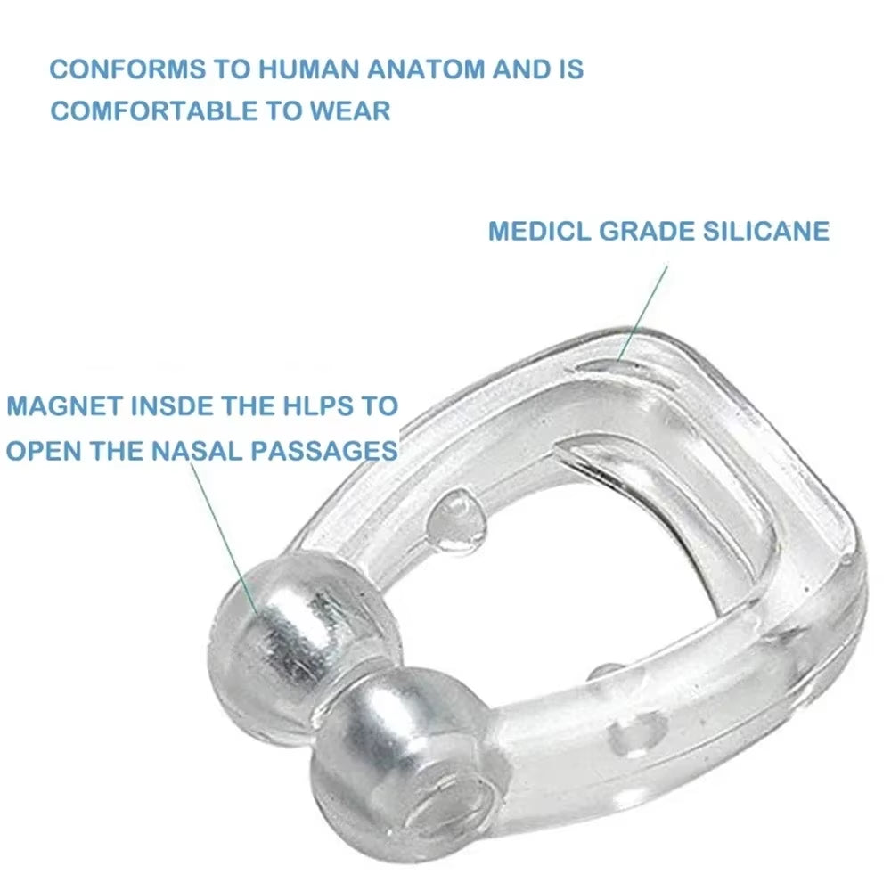 Anti-Snoring Corrector Snore Prevention Gadget Women'S Anti-Snore Device Snore Elimination Nose Clip Men'S Sleep Night
