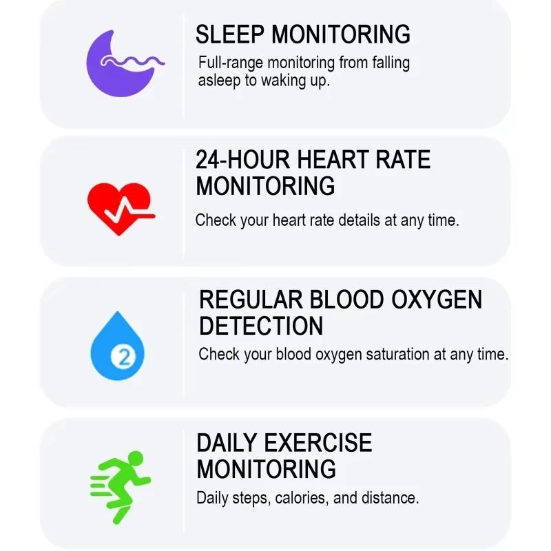 Smart Ring--300M IP68 Waterproof,Real Time Heart Rate Blood Oxygen Monitor Step Health Tracker,Accurate Sleep Counter,Sport Mode