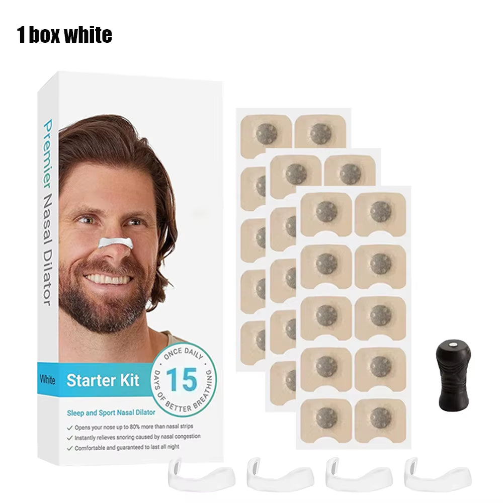 Magnetic Nose Strips,Anti-Snoring Nose Clip,Nasal Breathing Dilators Starter Kits,Increase Air Intake Improve Sleeping