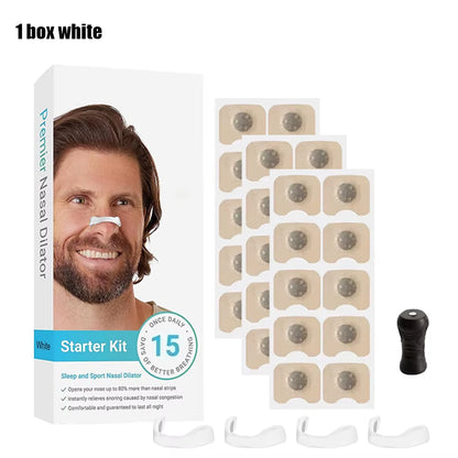 Magnetic Nose Strips,Anti-Snoring Nose Clip,Nasal Breathing Dilators Starter Kits,Increase Air Intake Improve Sleeping