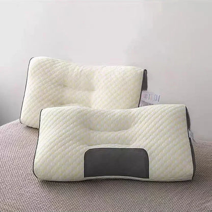 Pillow Support Cervical Vertebra to Help Sleep Home Pillow Core Does Not Collapse Anti-Snoring Pure Cotton Massage Pillow
