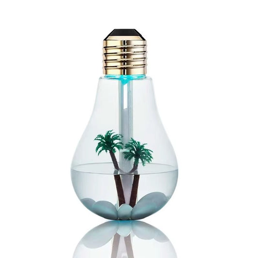Creative Bulb Diffuser Humidifier Color Atmosphere Night Lamps Ultrasonic Essential Oil Diffuser Home Office Desktop Humidifier