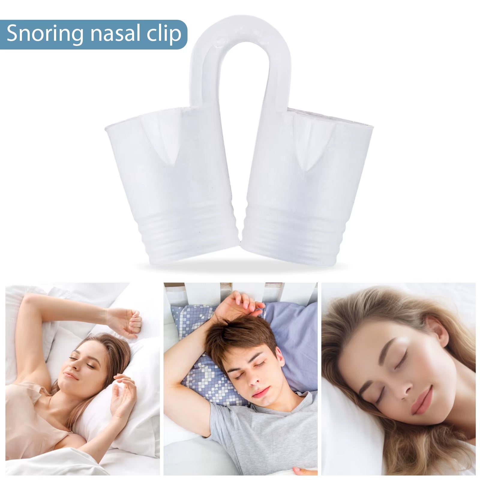 4 Pcs Nose Vent Sinus Relief Dilator Soft Silicone Vent Nasal Dilators Device Nose Clip No Strips Nose Clip for Nasal Snorers