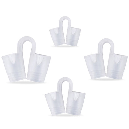 4 Pcs Nose Vent Sinus Relief Dilator Soft Silicone Vent Nasal Dilators Device Nose Clip No Strips Nose Clip for Nasal Snorers