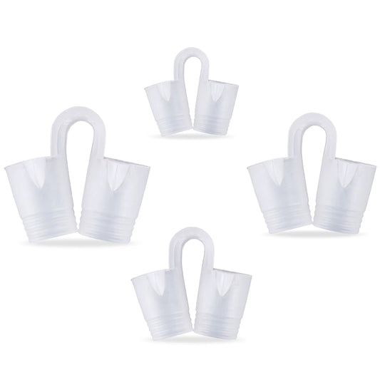 4 Pcs Nose Vent Sinus Relief Dilator Soft Silicone Vent Nasal Dilators Device Nose Clip No Strips Nose Clip for Nasal Snorers